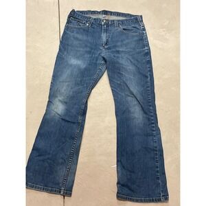 Carhartt Mens Relaxed Fit Bootcut Jeans Blue Denim Size 34x30